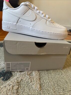 Nike Men's All-White Low-Top Sneakers